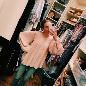 Elizabeth and James pink blouse